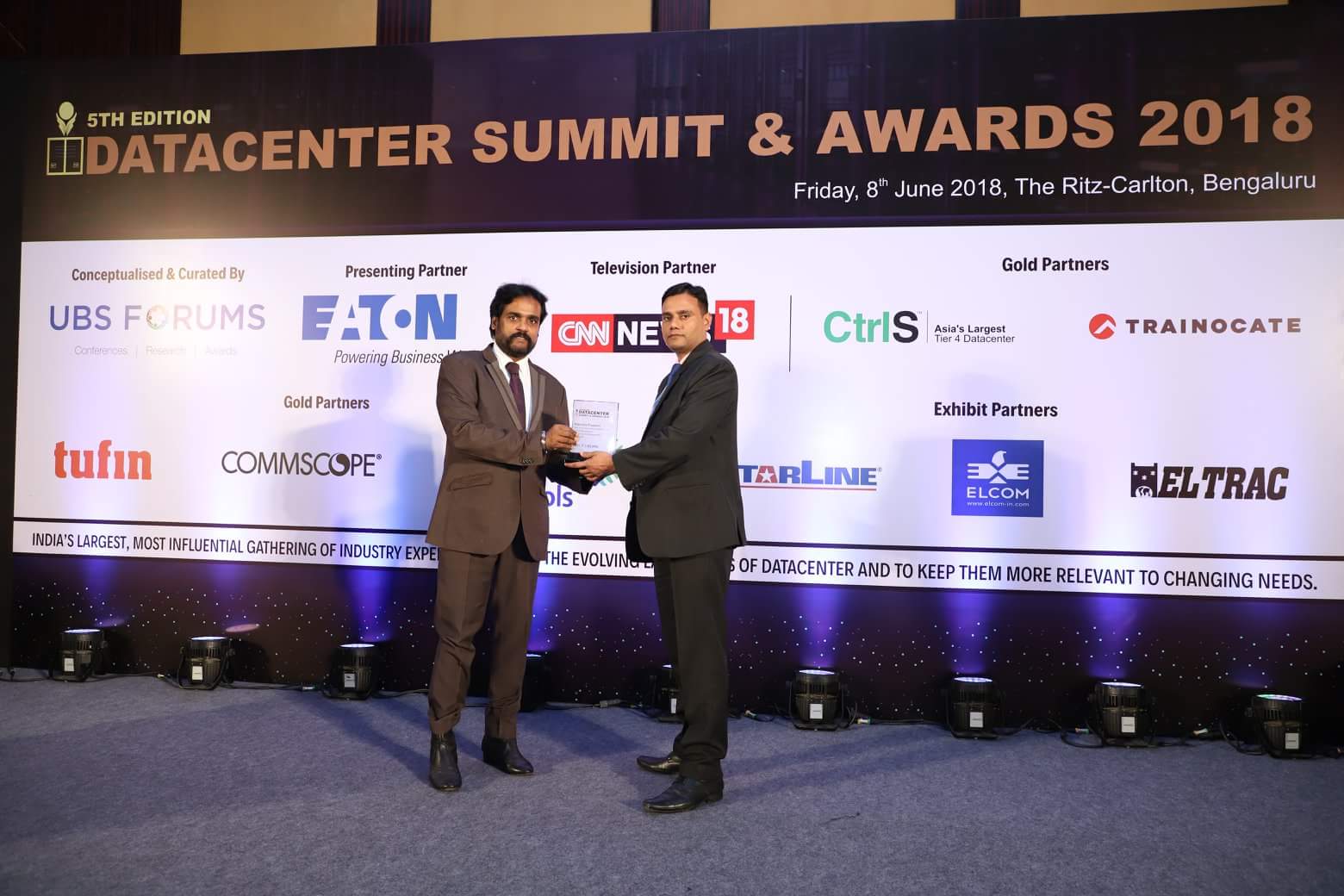 Sunsolar International  DATA CENTRE SUBMIT & Awards 2018  BENGALURU, in INDIA for BEST IT Infrastructures & Software Management