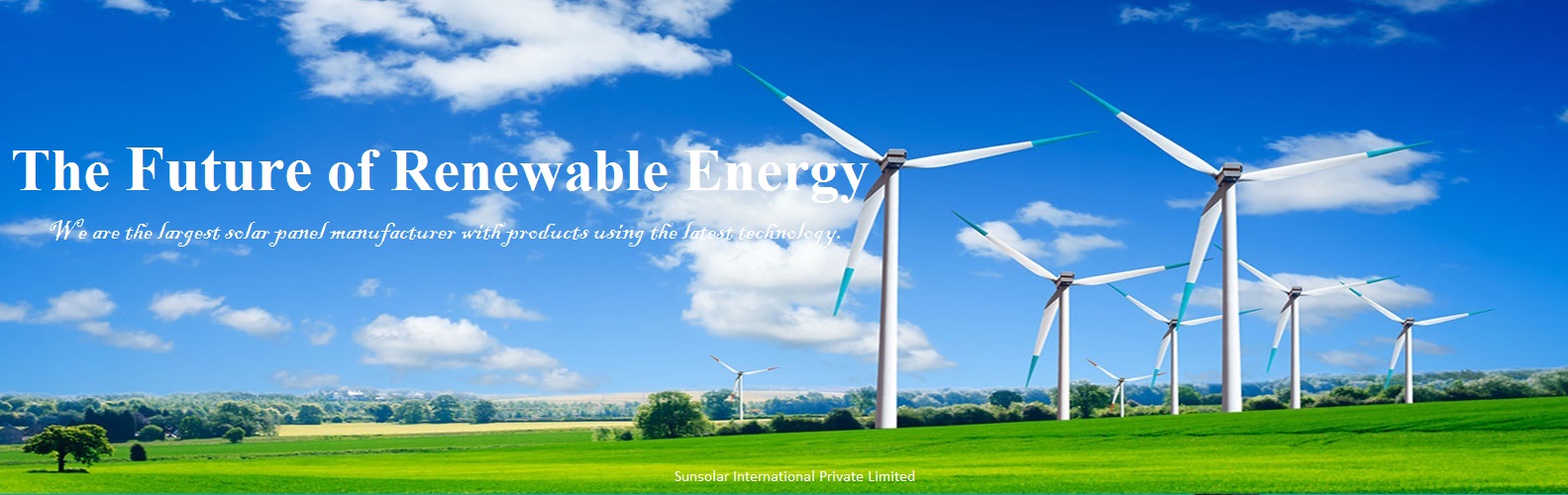 Sunsolar International is a global leader in renewable energy, services & management consulting for Solar PV Modules, Battery, Solar Inverter, Solar Street Light across India and manufacturing.We are the largest solar panel manufacturer in India with products using the latest technology.